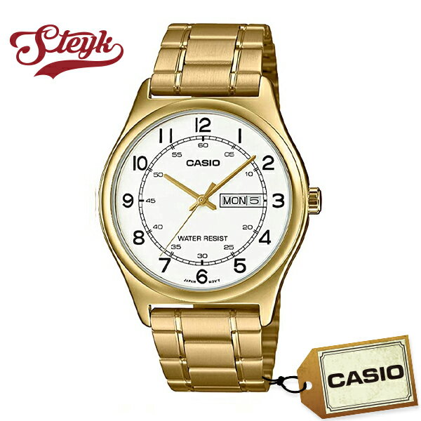 CASIO MTP-V006G-7B カシオ 腕時計 アナログ メンズ ホワイト ゴールド カジュアル