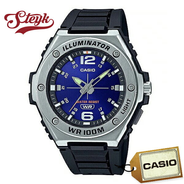 カシオ スタンダード 腕時計(就活向き) メンズ CASIO MWA-100H-2A カシオ 腕時計 アナログ スタンダード メンズ ブラック ネイビー カジュアル