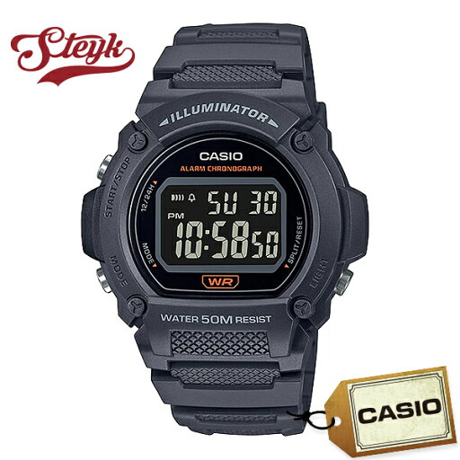 CASIO W-219H-8B カシオ 腕時計 デジタル スタンダード メンズ ブラック ダークグレー カジュアル CASIO W-219H-8B カシオ 腕時計 デジタル スタンダード メンズ ブラック ダークグレー カジュアル