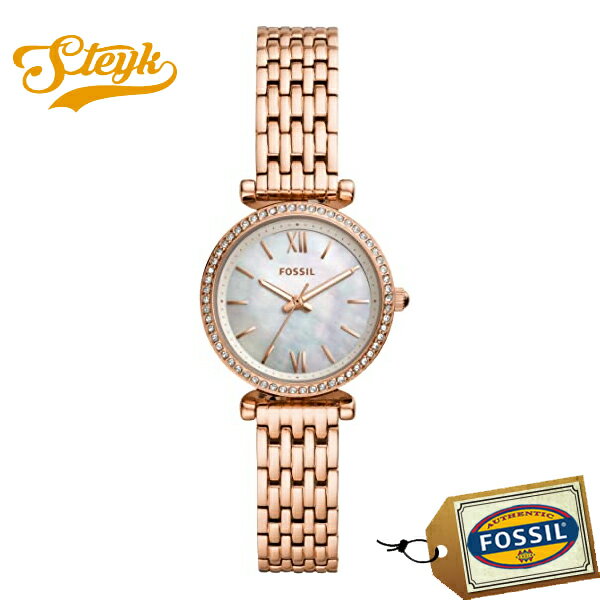 FOSSIL ES4648 フォッシル 腕時計 アナログ CARLIE レディース ホワイト ローズゴールド カジュアルのサムネイル