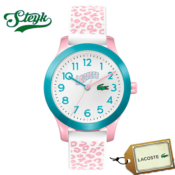 【30日23:59まで！店内ポイント最大36倍】LACOSTE 2030026 ラコステ 腕時計 アナログ LACOSTE.12.12 KIDS キッズ ホワイト ピンク カジュアル