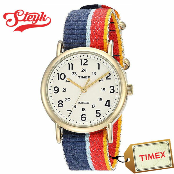 TIMEX TW2R10100 タイメックス 腕時計 アナログ WEEKENDER メンズ ホワイト　ゴールド　レッド　ブルー　イエロー カジュアル