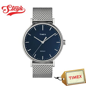 TIMEX TW2T37500 タイメックス 腕時計 アナログ フェアフィールド メンズ ネイビー シルバー カジュアル