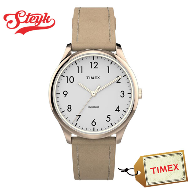 TIMEX TW2T72400 タイメックス 腕時計 アナログ Easy Reader　イージーリーダー レディース ベージュ　ホワイト　ゴールド ビジネス