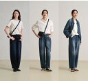 【レビュー特典 10%OFF】カーブ デニム パンツ レディース ボトム ジーンズ コクーン カーブパンツ ポケット スタイルアップ 着回し バレルレッグ オー...