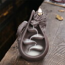 【レビュー特典 10%OFF】倒流香用 龍 倒流香用 香炉 幻想的 煙 倒流香 香炉 インテリア 陶器 風水 置き物 置物 香立て 線香 おしゃれ かわいい お...