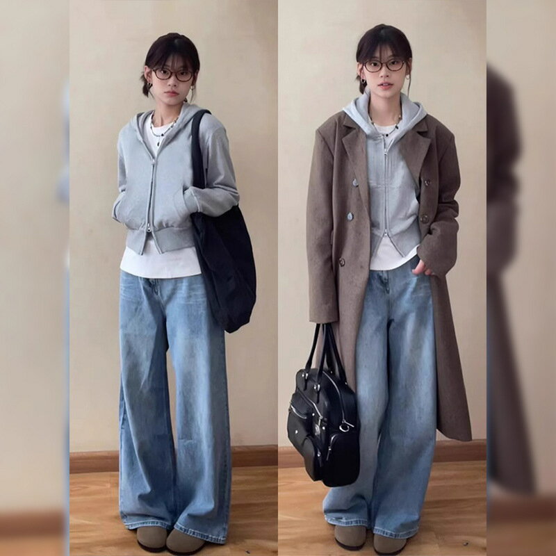 【送料無料 20%OFF】2025秋冬新作 レディース グレー ショート丈 フード付き スウェット 裏起毛 小柄向け デザイン性 アウター