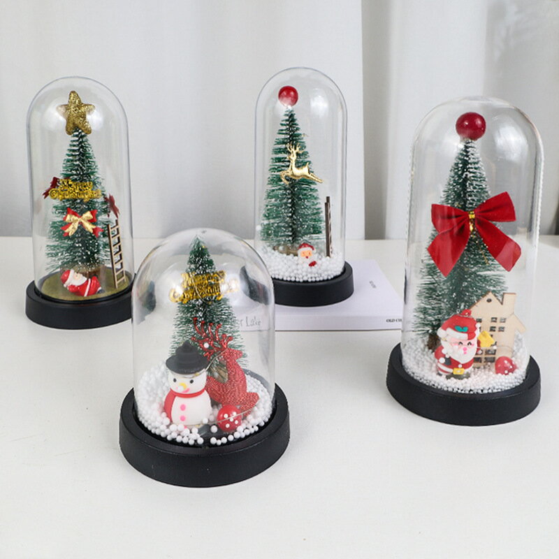 【送料無料 20％OFF】【2025年新作】LED付きスノードーム＆クリスマスツリー飾り｜聖夜を彩る落雪ガラ..