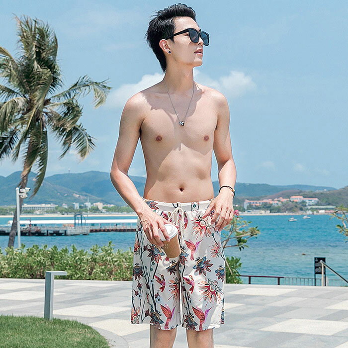 ペア水着 メンズ水着 カップルお揃い メンズ サーフパンツ ショートパンツ ビーチパンツ ビーチ水着 ビキニ 体型カバー 花柄 夫婦 恋人 彼氏 彼女 大きいサイズ カップル ビーチウェア 温泉 ハネムーン 旅行