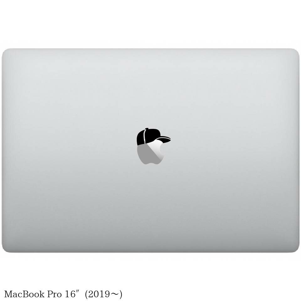 【全機種対応】MacBookステッカースキンシール野球帽rdquo;caprdquo;MacBookAirPro12131516M1