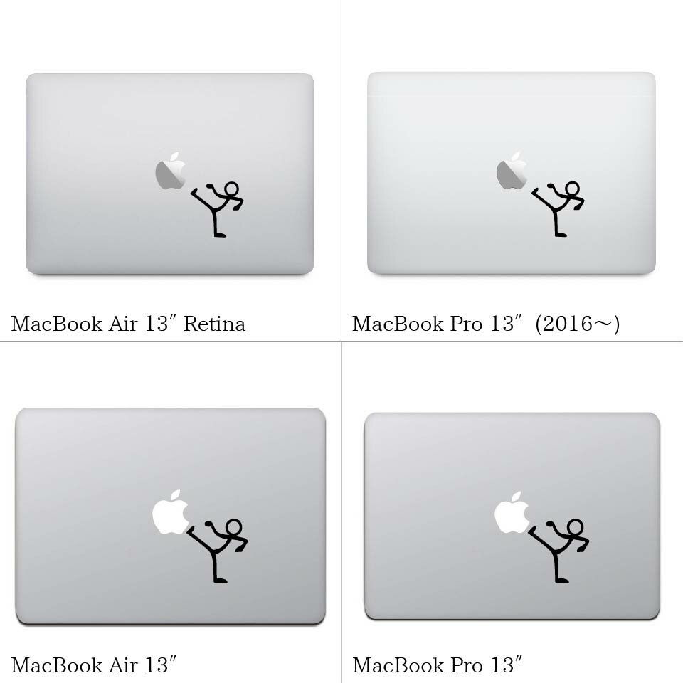 【全機種対応】MacBookステッカースキンシールキックquot;kickquot;MacBookAirPro12131516M1
