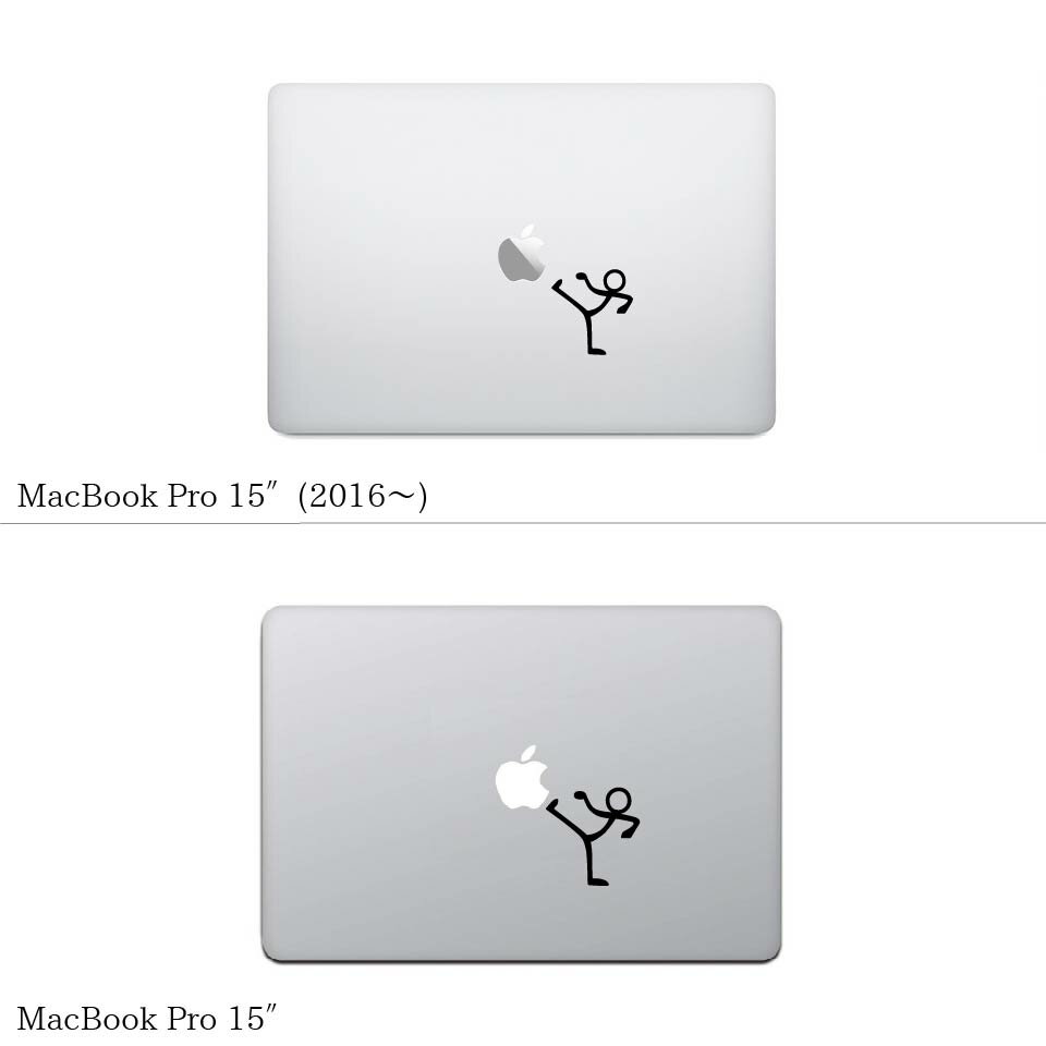 【全機種対応】MacBookステッカースキンシールキックquot;kickquot;MacBookAirPro12131516M1
