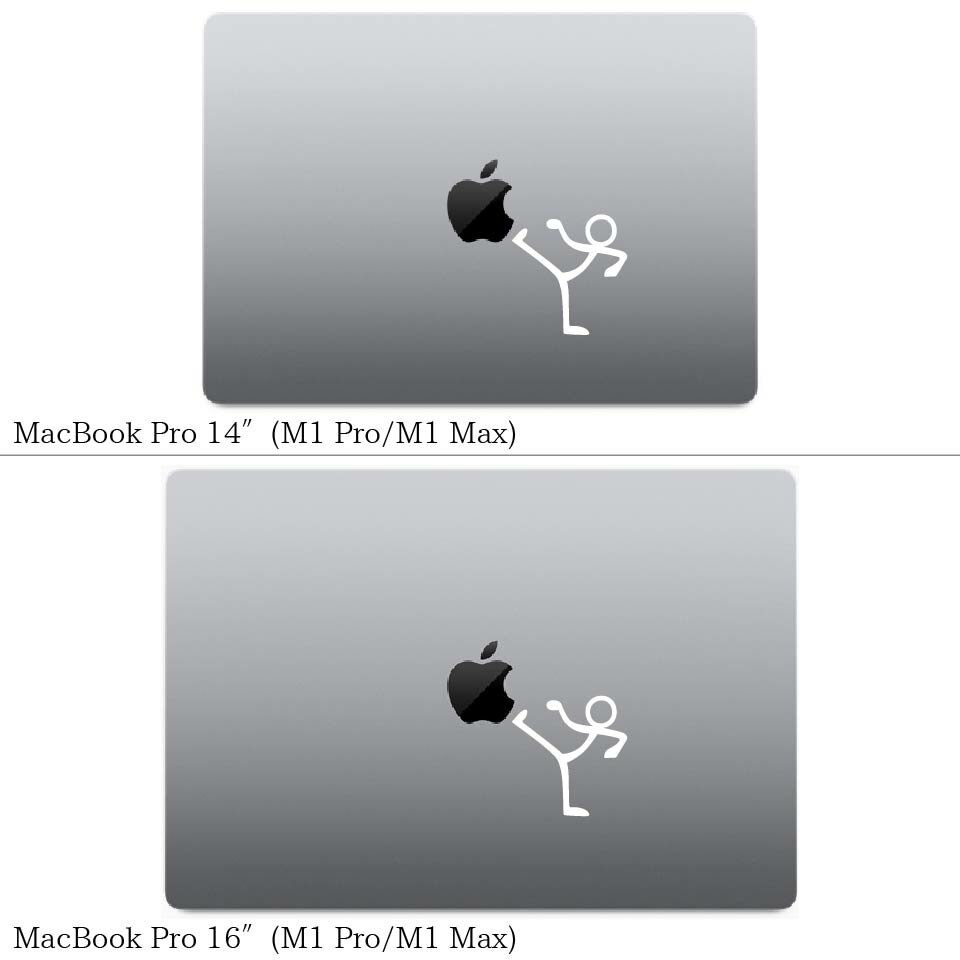 【全機種対応】MacBookステッカースキンシールキックquot;kickquot;MacBookAirPro12131516M1