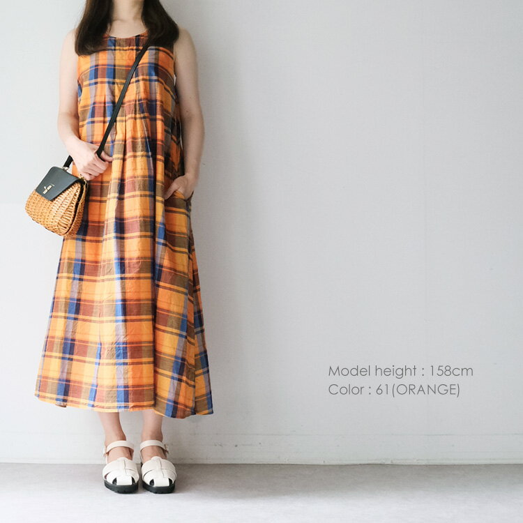 【30%OFF SALE/セール】 TANG タングマドラスチェックローン ノースリワンピース 2315512 ギフト プレゼント ランキング