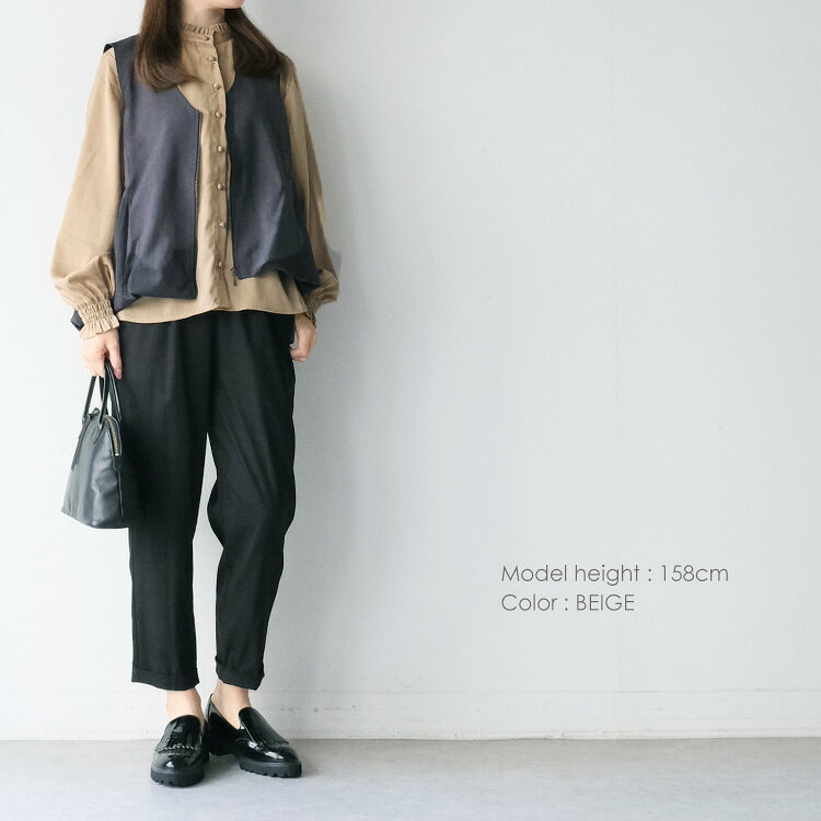 【30%OFF SALE/セール】 sosotto ソソットアンティークサテン フリルネック ブラウス 4247221 ギフト プレゼント ランキング stillfr-10015495 Chouquetteシュケットレディース服 サンプル画像2