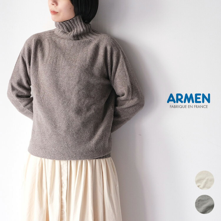  ARMEN / アーメンGEELONG LAMBSWOOL POLO NECK SADDLE SHOULDER P/O JNAMP1651 ラムウール シームレス ベーシック ス 40代 女性 レディース ファッション カジュアル ギフト プレゼント ランキング