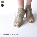 【30 OFF SALE/セール】サンダル レディース atelier brugge / アトリエブルージュスクエア レザーミュール 21PS-7139シューズ サンダル レザー ヒール 日本製 ギフト 母の日 プレゼント ランキング