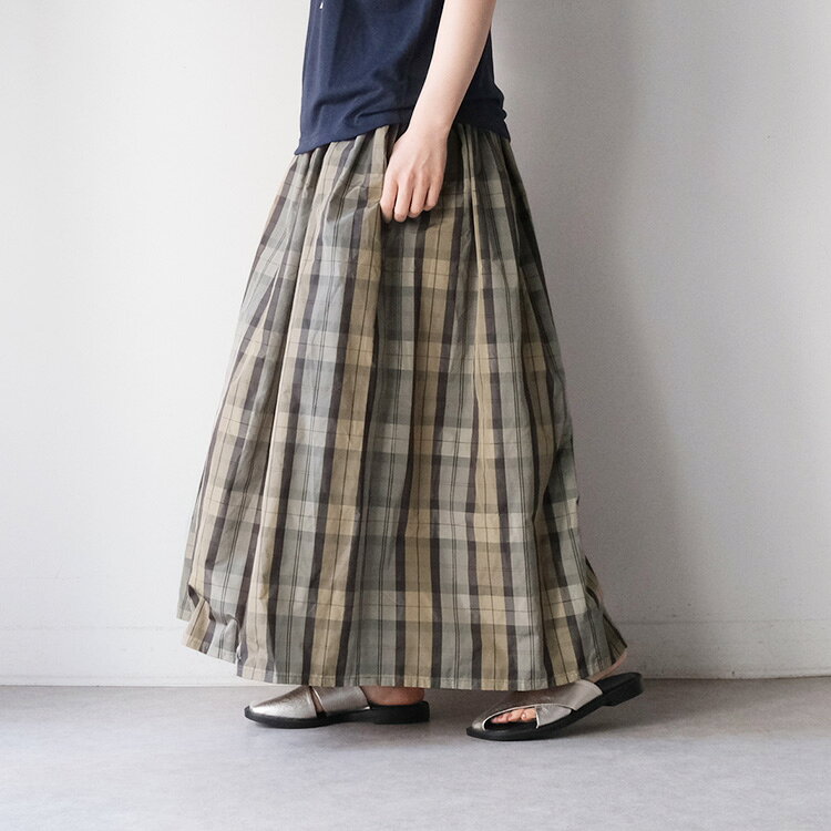 【30%OFF SALE/セール】 Honnete オネット Italian Check Gather Skirt - Taffeta HO-25SS SK13 イタリアンチェック タフタ ギャザースカート ギフト プレゼント ランキング stillfr-10015385 Chouquetteシュケットレディース服 サンプル画像3