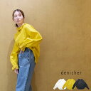 【20%OFF SALE/セール】 【LINE登録で500円オフクーポン】 denicher デニシェ コットン レース 切り替え ブラウス D251006 【...