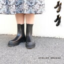 【30 OFF SALE/セール】 【LINE登録で500円オフクーポン】 atelier brugge アトリエブルージュ サイドゴア タンクソール ショートブーツ 23ISM-103 【2023AW 秋冬】 ギフト 母の日 プレゼント ランキング