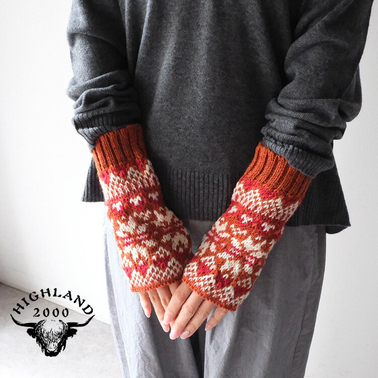 【30 OFF SALE/セール】 【LINE登録で500円オフクーポン】HIGHLAND 2000 / ハイランド2000AW25 3G FAIRISLE MITTS フェアアイル手袋 ギフト プレゼント ランキング