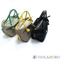 【LINE登録で500円オフクーポン】 VIOLAd'ORO ヴィオラドーロ BIANCA(ビアンカ)ノットハンドル ナイロントート XSサイズ V-2197 ...