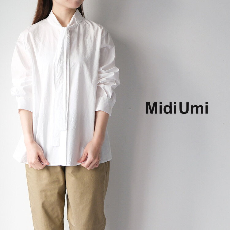 Rakuten - MidiUmi ミディウミtie-neck shirt 1-730154 タイ ネック シャツ 【2026SS 春夏】 ギフト プレゼント ランキング
