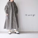 【LINE登録で500円オフクーポン】 TANG タング コットンボイル ブロックチェック 製品洗い ワンピース 2315501 【2025SS 春夏】 ギフト...