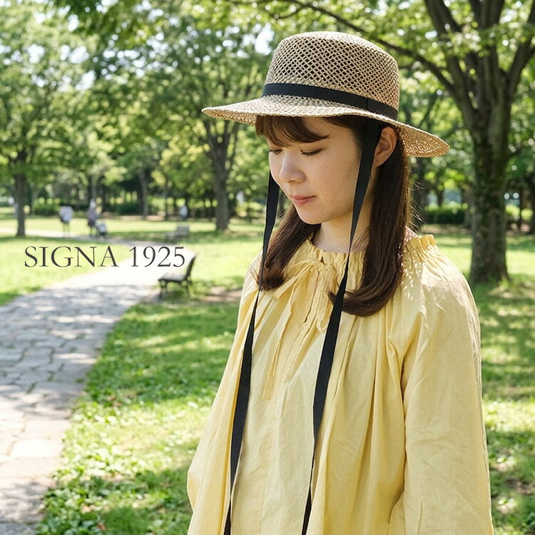 Rakuten - 【30%OFF SALE/セール】 SIGNA1925 シグナ1925FLAT TOP STRAW HAT WITH COTTON TAPE NSG2502 ギフト プレゼント ランキング
