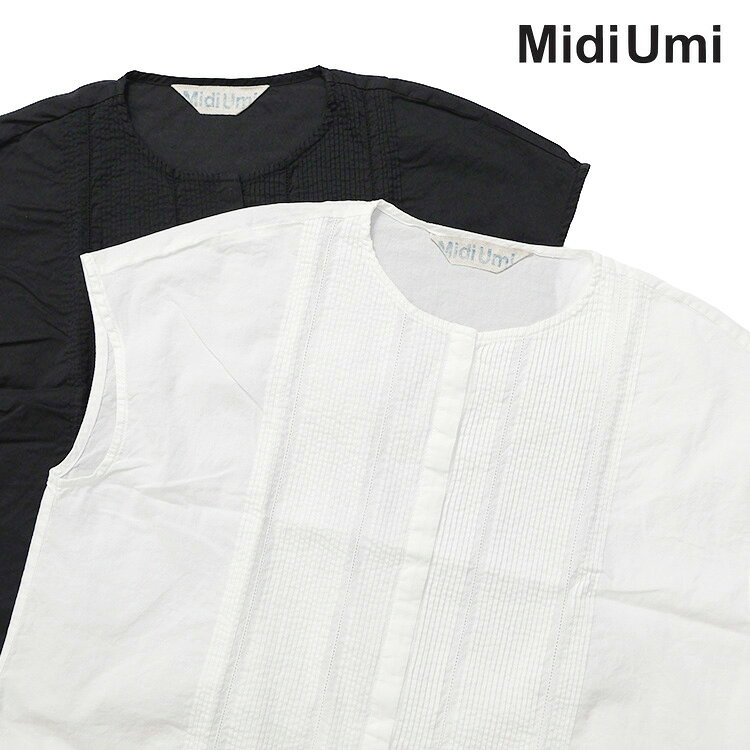 Rakuten - MidiUmi ミディウミpin tuck N/S shirt 2-730176 ピンタックノースリーブシャツ 【2026SS 春夏】プレゼント ランキング