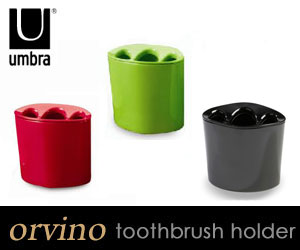 【UMBRA／アンブラ】 orvino toothbrush holder（オルビノ　歯ブラシホルダー）/歯ブラシスタンド/サニタリー/スタンド