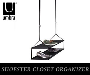 【UMBRA／アンブラ】SHOESTER CLOSET ORGANIZER（シュースタークローゼットオーガナイザー）/収納グッズ/クローゼット収納/カバン収納