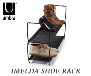 【UMBRA／アンブラ】 IMELDA SHOE RACK（イメルダ シューラックス）/シューズラック/靴収納/靴箱