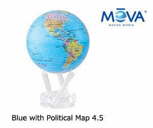 【MOVA Globe ムーバグローブ 4.5】Blue with Political Map 4.5インチ / 地球儀