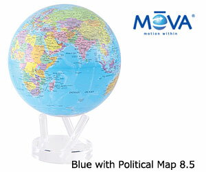 【MOVA Globe ムーバグローブ 8.5】Blue with Political Map 8.5インチ / 地球儀