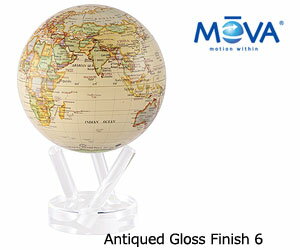 【MOVA Globe ムーバグローブ 6】Antiqued Gloss Finish 6インチ / 地球儀