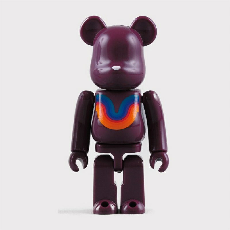 【Verner Panton×Mid-Century MODERN】 VP CURVE BE@RBRICK 100%・パープル【ヴェルナー・パントン ベアブリック 限定商品 ミッドセンチュリー】