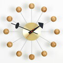 【正規取扱店】Vitra/ヴィトラ Ball Clock・ボールクロック・チェリー材・真鍮ボディ