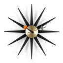 【正規取扱店】Vitra/ヴィトラ Sunburst Clock サンバーストクロック ブラック 真鍮ボディ