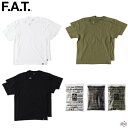 F.A.T. JT01 F32310-CT14 半袖 Tシャツ 2枚セット パックティー 無地 白 黒 ワンポイント メンズ ストリート スケボー ブランド エ...