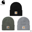 カーハート ニット帽 レディース carhartt WIP SHORT WATCH HAT I017326 ショートワッチハット 帽子 ニット帽 ビーニー メンズ レディース ユニセックス グリーン グレー 黒 シンプル ロゴ ワンポイント ブランド 普段使い 定番 リブニット カラバリ オールシーズン カーハートダブリューアイピー 正規取扱店