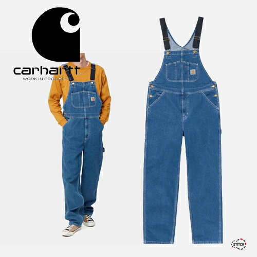 【SALE35%OFF 定価25,300円】 日本正規品 carhartt WIP BIB OVERALL I022946 ビブオーバーオール メンズ ブルーデニム サロペット カジュアル ストリート ワークスタイル カーハート ダブリューアイピー 正規取扱店