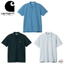 楽天STiTCH2004【SALE 25％OFF 定価8,800円】carhartt WIP S/S CHASE PIQUE POLO I023807 ショートスリーブ チェイス ピケ ポロ 青 アオ 襟 ポロシャツ メンズ シンプル ストリート 胸ロゴ刺繍 ワンポイント ブランド クリックポスト配送 カーハート ダブリューアイピー 正規取扱店