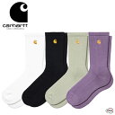 carhartt WIP CHASE SOCKS I029421 チェイスソックス リブ編み ロゴ 靴下 ユニセックス ロゴ刺繍 ワンポイント ハイソックス 定...