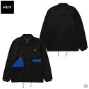 HUF HUF X ALLTIMERS WORK JACKET JK00430 ハフ×オールタイマーズ ワーク ジャケット アウター 羽織り 長袖 黒 青 総柄 シンプル コラボ シリコンラバー ポケット ロゴ かっこいい メンズ ユニセックス 男女兼用 ハフ 正規取扱店