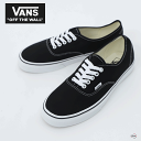 VANS ヴァンズ Ua Authentic VN000EE3BLK オーセンティック 靴 バンズ スニーカー 黒 ローカット 正規販売店【商品代7,150円+...