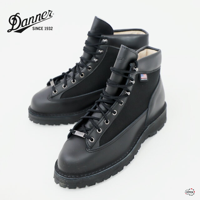 楽天STiTCH2004Danner 30465 DANNER LIGHT ダナーライト ブーツ 靴 ブラック 黒 アメリカ製 防水 ゴアテックス ハンドメイド 26.5 27 27.5 28.5 メンズ カジュアルシューズ 機能的 ファッション ヴィブラム 丈夫 アウトドア 登山 キャンプ 普段使い タウンユース 手作り ダナー 正規取扱店