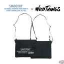 【SALE 40%OFF 定価6,380円】 SMOOTHY × WILD THING サコッシュ 22AC-01 かばん バッグ クロ シンプル ブランド コラボ商品 キッズ 子供 スムージー ワイルドシングス 正規取扱店