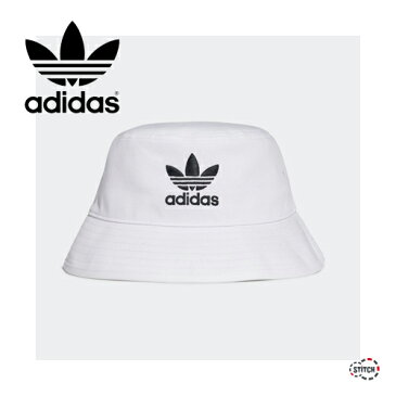 【クリックポスト配送】 adidas アディダスオリジナルス BUCKET HAT CORE FQ4641 バケットハット コア オリジナルス ハット メンズ レディース 帽子 白 ユニセックス 男女兼用 正規取扱店