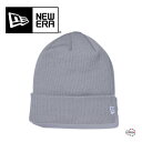 NEW ERA BASIC CUFF KNIT 11120489 ベーシック カフニット ニット帽 ライトグレー ホワイトフラッグ ストリート シンプル カジュアル ブランド ワンポイント ロゴ 刺繍 ニューエラ 正規取扱店